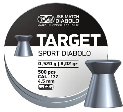 JSB  -  Luchtdruk Kogeltjes  -  kaliber 4.50mm / .177  -  TARGET SPORT  -  inhoud 500